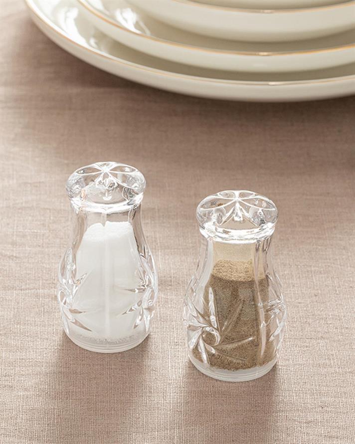 Set 2 solniță sare și piper, Wendo, sticlă, 4,7x8,2 Cm, transparent