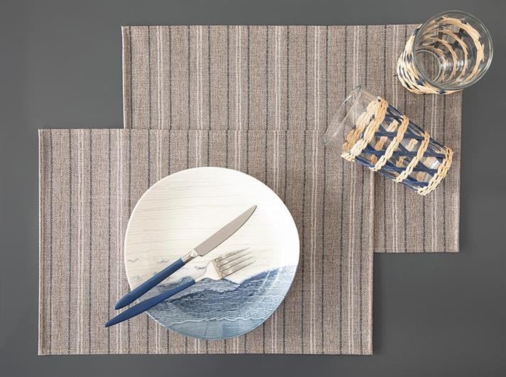 Art pop Polyestere 2 Set Place Mat 30x45 cm Gray