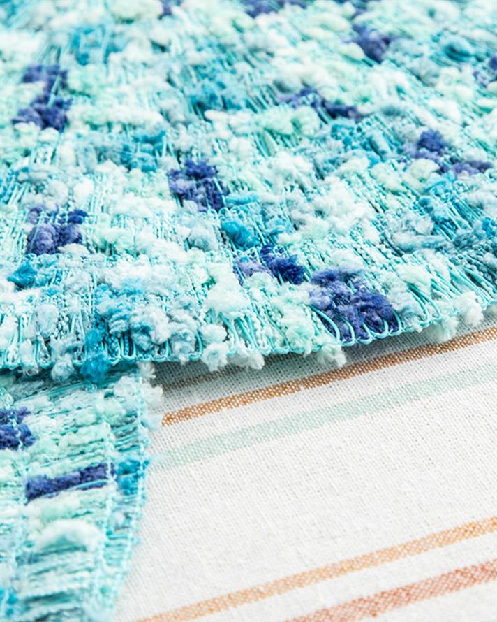 Set 2 suporturi farfurie, Blath, polietilenă, 38 cm, bleu