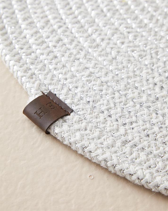 Blendung Cotton 2 Set Place Mat 38 cm Silver.