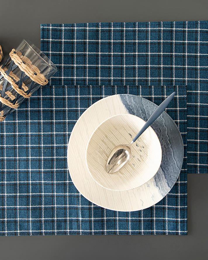 Claudia Polyestere 2 Set Place Mat 30x45 cm Dark Blue