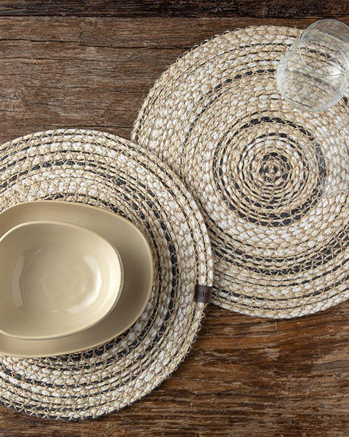 Dorothy Jute 2 Set Place Mat 35 cm Beige