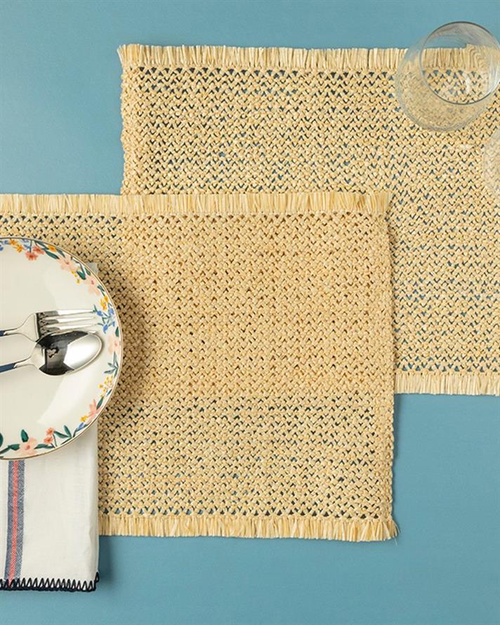 Festival Pe 2 Set Place Mat 30x45 cm Beige