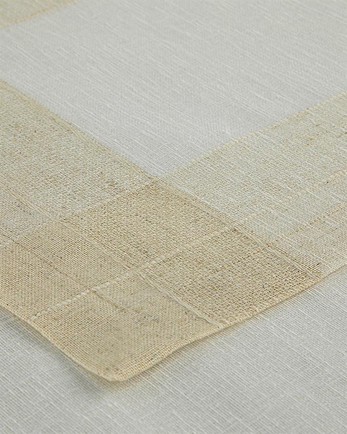 Luxe Linen Look Polyestere 2 Set Place Mat 35x50 cm Beige