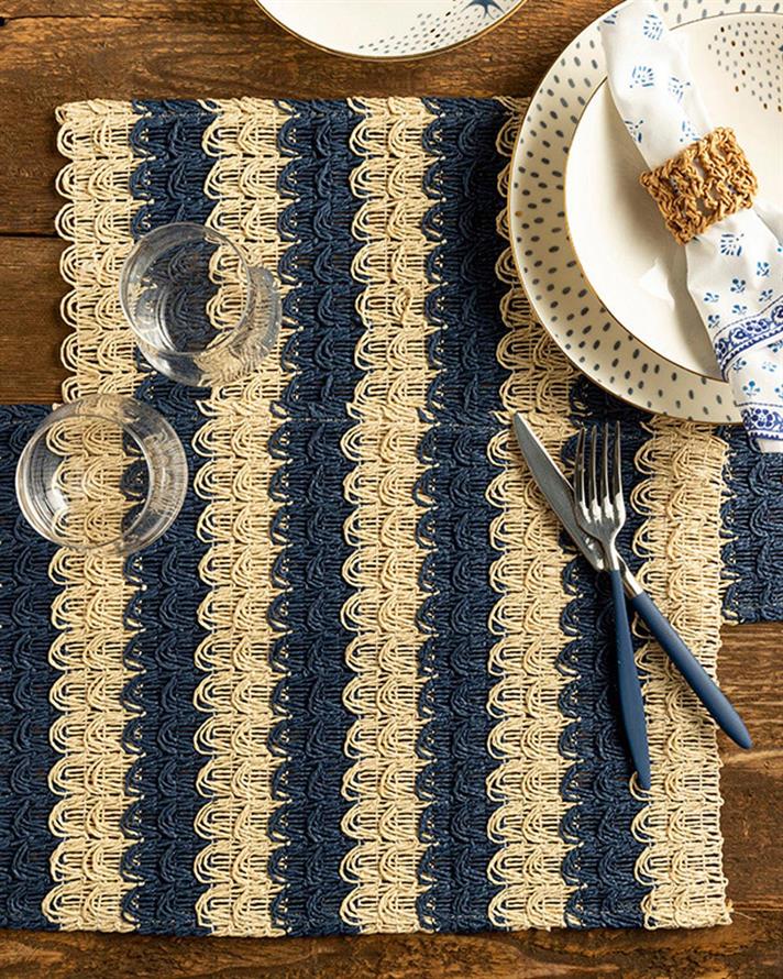 Minka Paper 2 Set Place Mat 30x45 cm Dark Blue