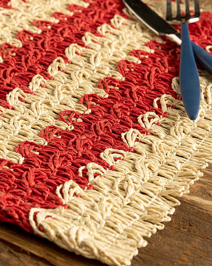 Minka Paper 2 Set Place Mat 30x45 cm Red