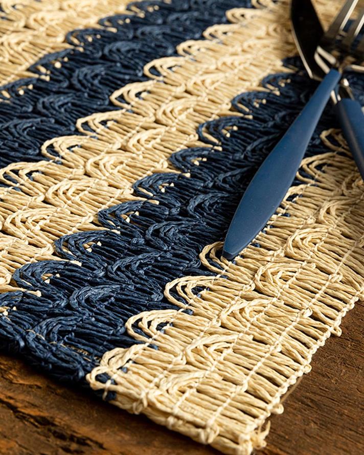 Minka Paper 2 Set Place Mat 30x45 cm Dark Blue
