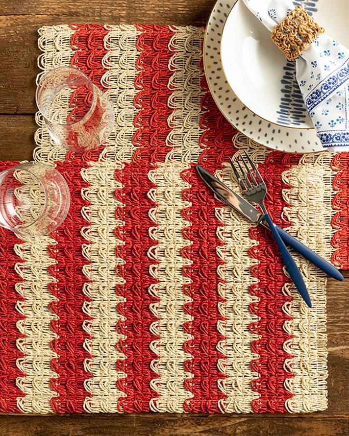 Minka Paper 2 Set Place Mat 30x45 cm Red