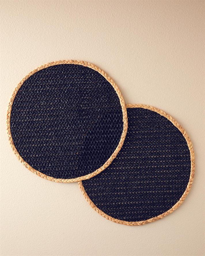 Paper 2 Set Place Mat 38 cm Black