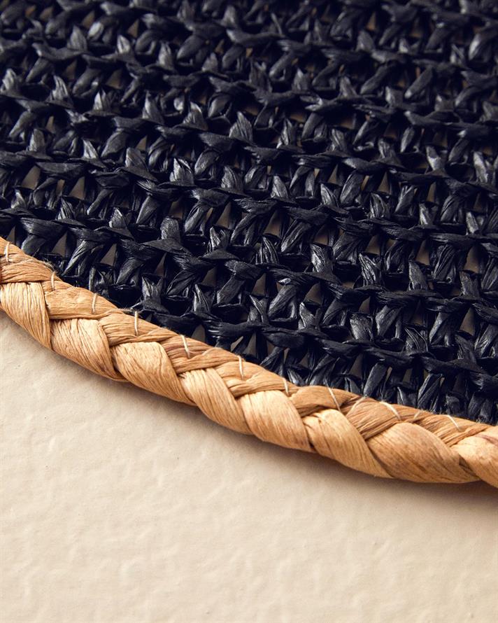 Paper 2 Set Place Mat 38 cm Black