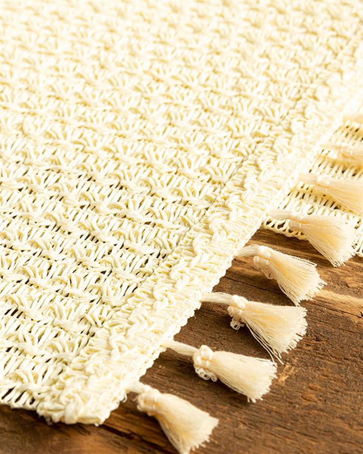 Nature Paper 2 Set Place Mat 30x45 cm Cream