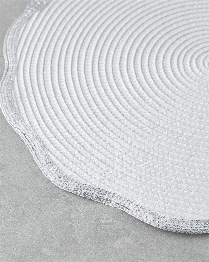 Polipropilenă Set 2 Suport Farfurie 36 cm Argint.