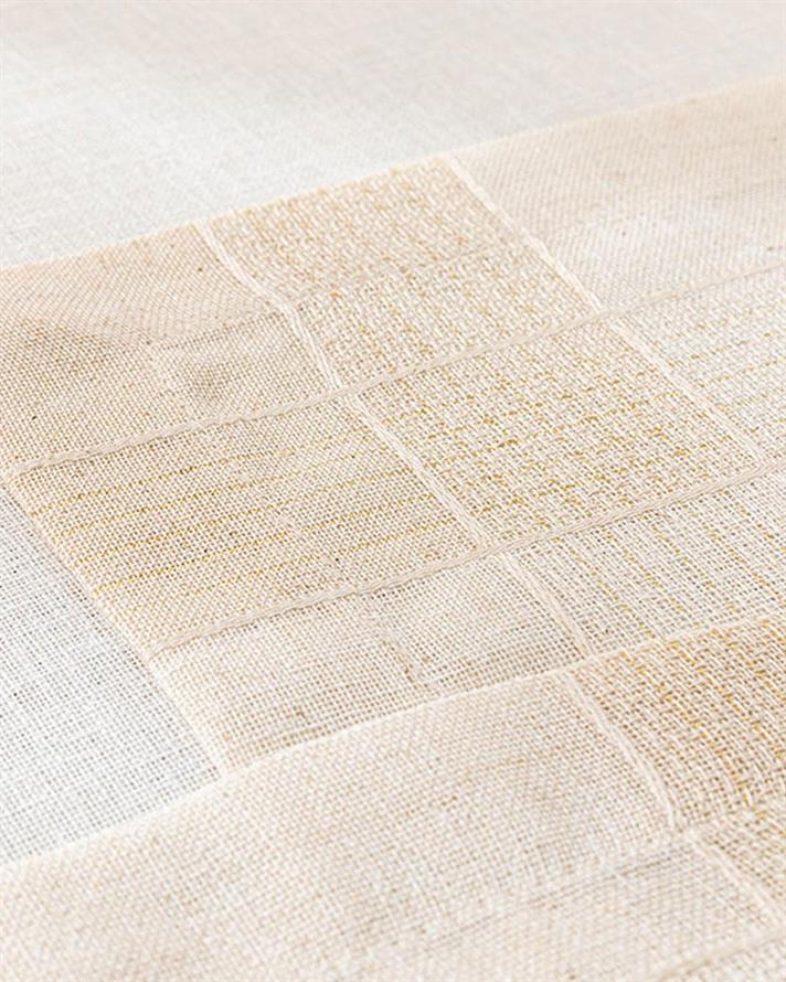 Shiny Linen Polyestere 2 Set Place Mat 35x50 cm Gold