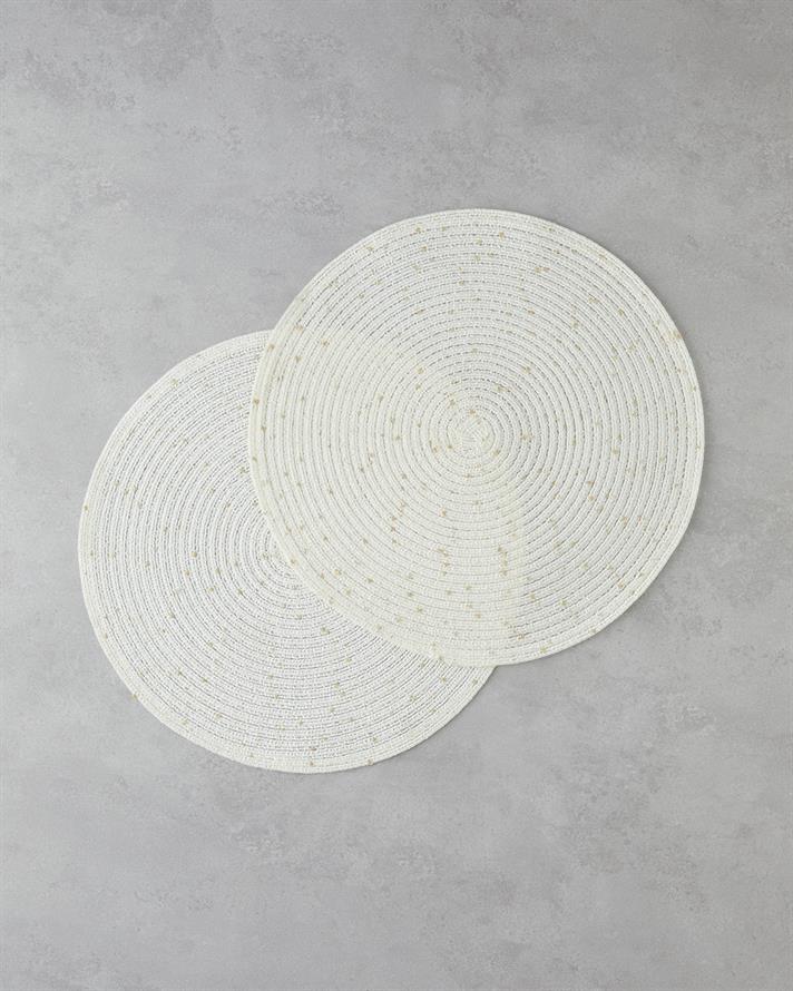Stacy Pet 2 pcs Place Mat 38 cm Cream