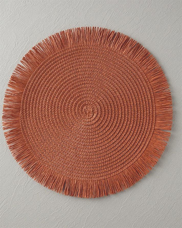 Set 2 suporturi farfurie, Trellis, hârtie, 38 cm, terracotta