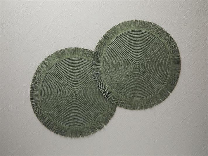 Paper 2 Set Place Mat 38 cm Green