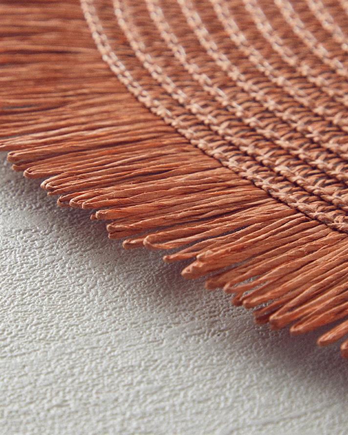 Set 2 suporturi farfurie, Trellis, hârtie, 38 cm, terracotta