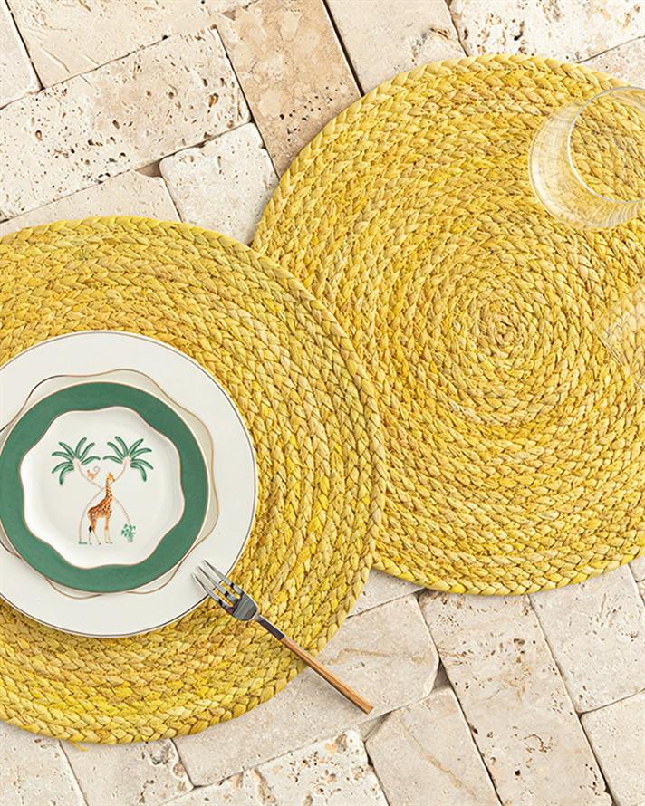 Umbila Corn 2 Set Place Mat 38 cm Yellow