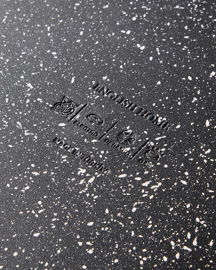 Aluminiu 2 Piese Set Tigăi 24-28 cm Negru