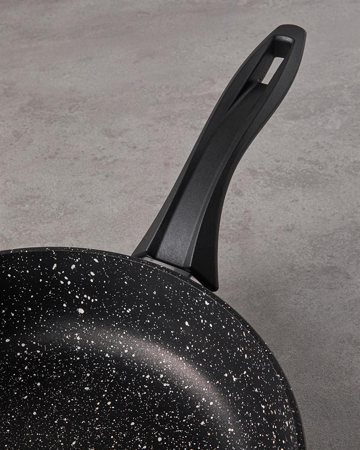 Aluminiu 2 Piese Set Tigăi Negru