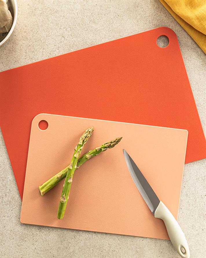 Cut Me Plastic 2 Set Cutting Board 27-34 cm Red
