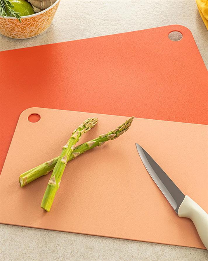 Cut Me Plastic 2 Set Cutting Board 27-34 cm Red