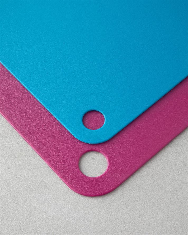 Plastic Cu 2 Piese Placă De Tocat 27-34 cm Fucsia-Albastru