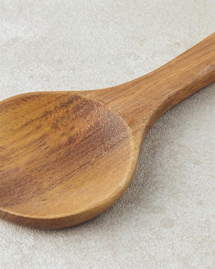 Wooden 2 Set Service Set 30 cm White