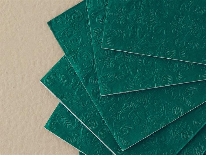 Set 20 șervețele, Christmas Straight, hârtie, 33x33 cm, verde