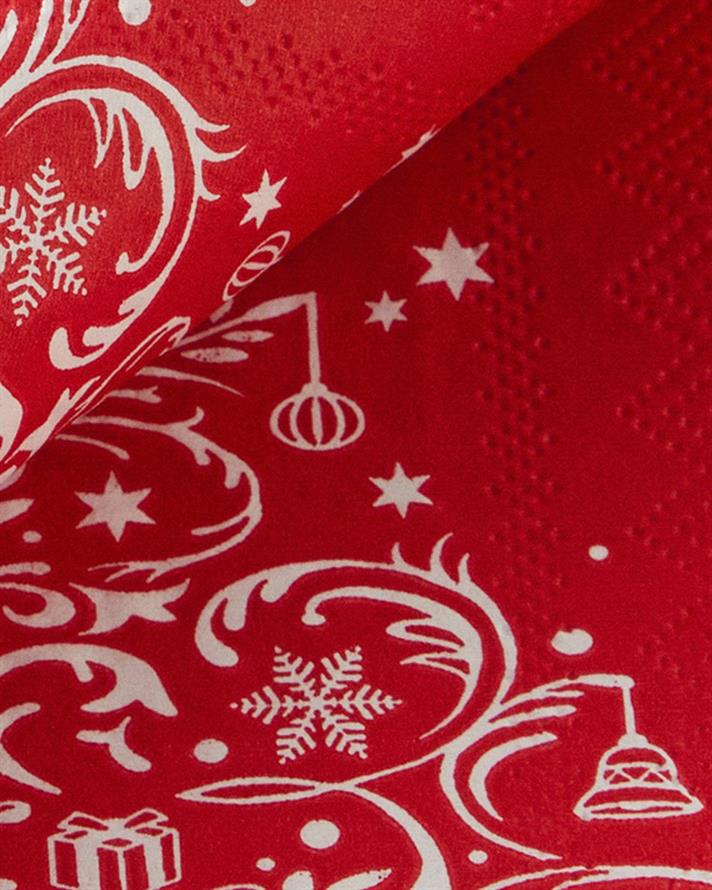 Set 20 șervețele, Christmas Tree, hârtie, 33x33 cm, roșu