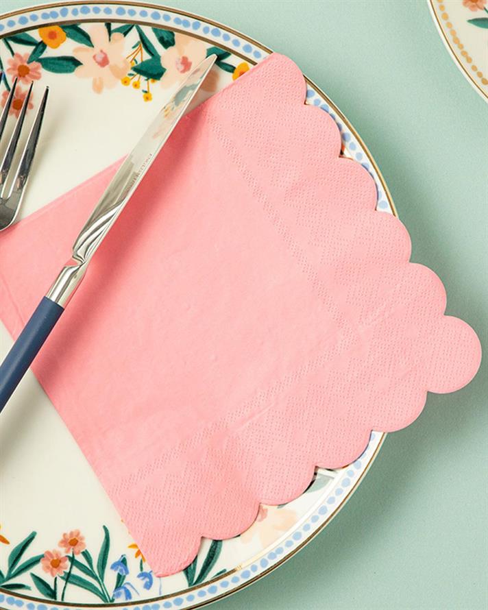 Set 20 șervețele, Festival, hârtie, 33x33 cm, roz