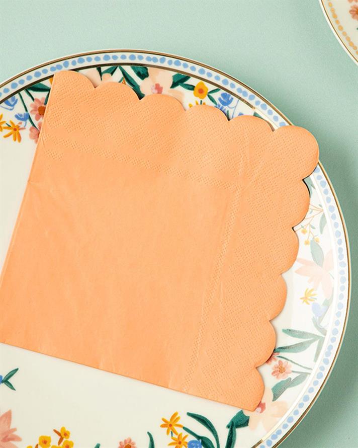 Set 20 șervețele, Festival, hârtie, 33x33 cm, roz somon