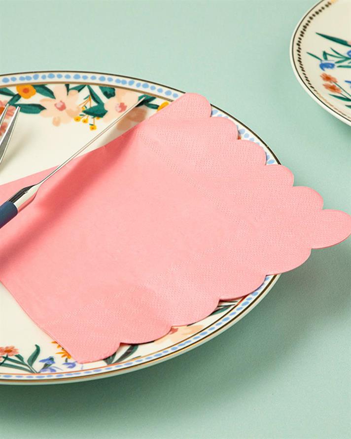 Set 20 șervețele, Festival, hârtie, 33x33 cm, roz