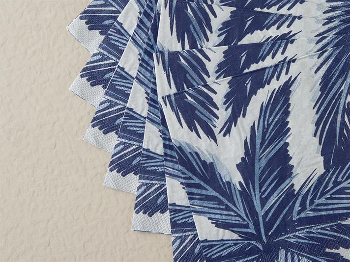 Set 20 șervețele, Marimekko, hârtie, 33x33 cm, bleumarin