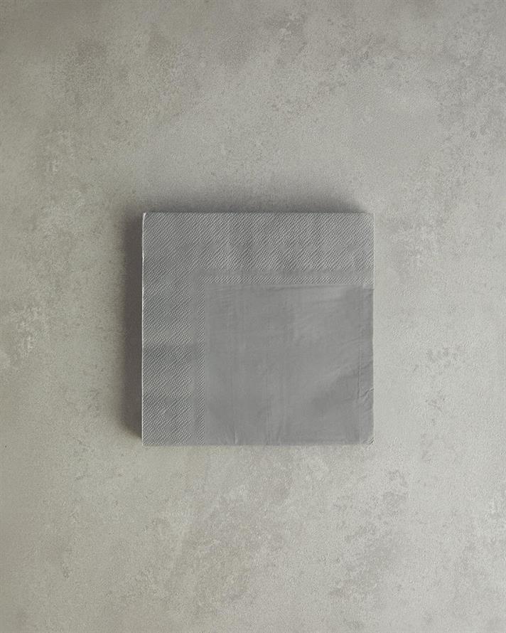 Set 20 șervețele, Tangerine, hârtie, 33x33 cm, gri