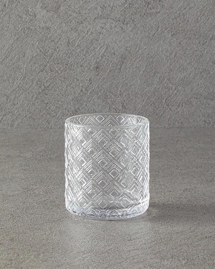 Set 3 accesorii de baie, Deluxe, sticlă, 8,5x11 + 12,5x3 + 8,5x13,5  cm, transparent