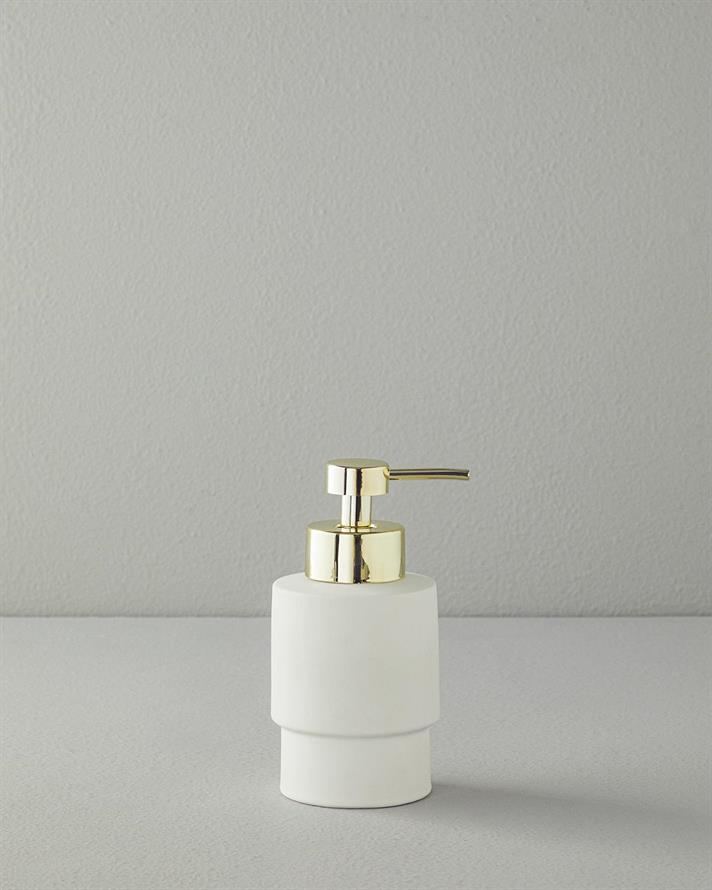 Set 3 accesorii de baie, Moderna, ceramică, 9x17,8 + 8,4x11,5 + 10,7x2,5 cm, alb