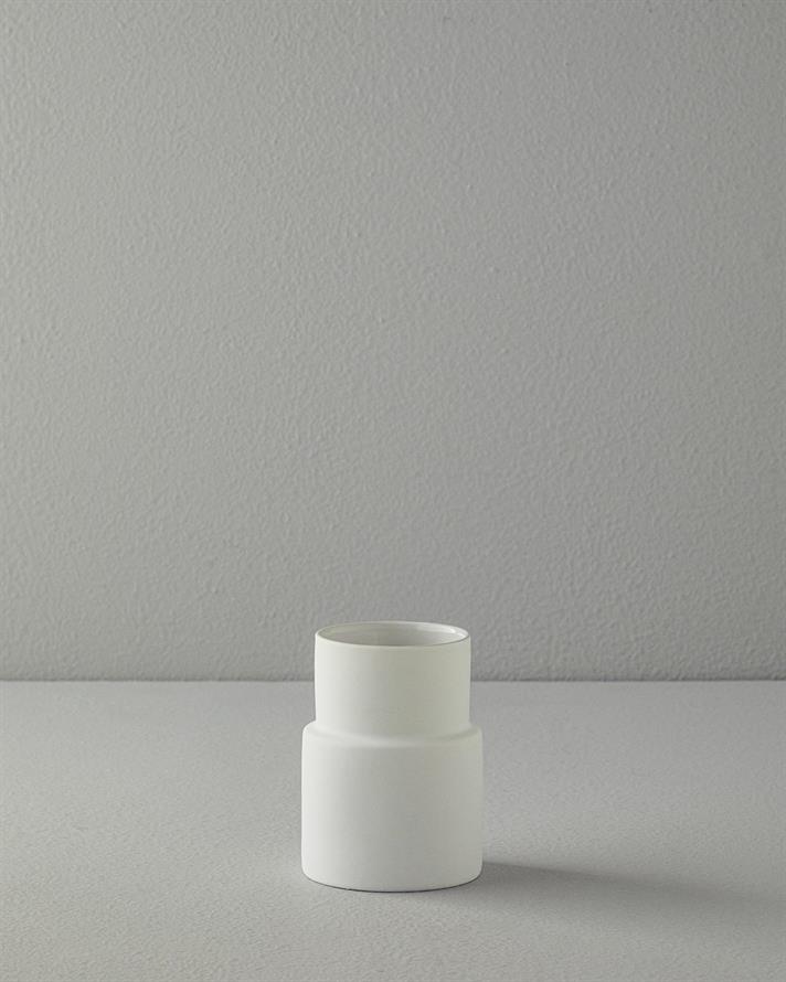 Set 3 accesorii de baie, Moderna, ceramică, 9x17,8 + 8,4x11,5 + 10,7x2,5 cm, alb