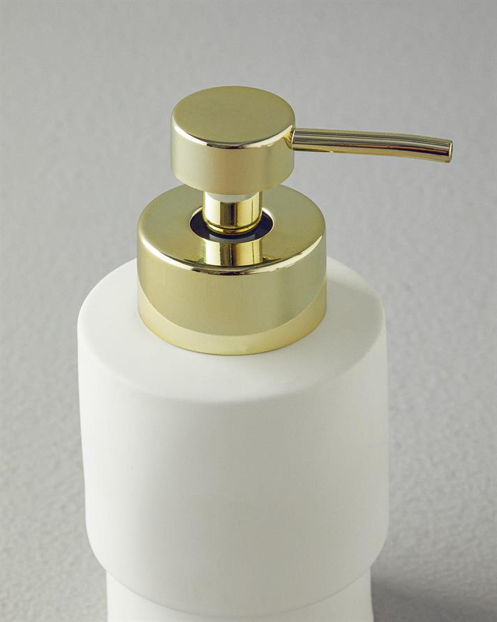 Set 3 accesorii de baie, Moderna, ceramică, 9x17,8 + 8,4x11,5 + 10,7x2,5 cm, alb