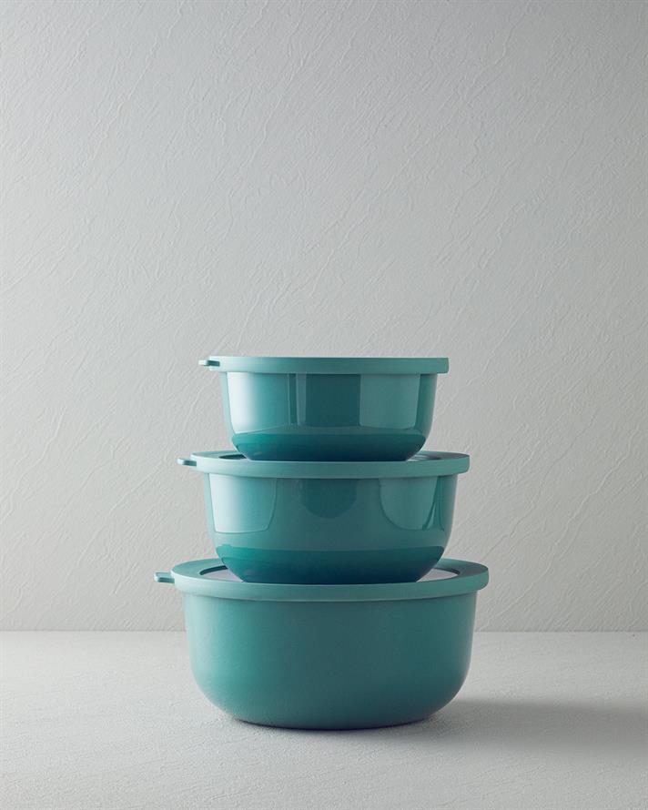 Adora Plastic 3 set  VAS PENTRU PĂSTRARE Koyu Yeșil