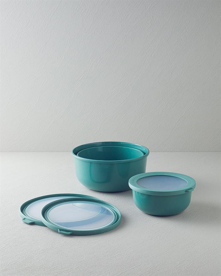 Adora Plastic 3 set  VAS PENTRU PĂSTRARE Koyu Yeșil