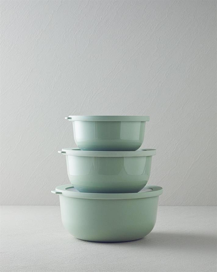 Adora Plastic 3 set  VAS PENTRU PĂSTRARE Verde deschis