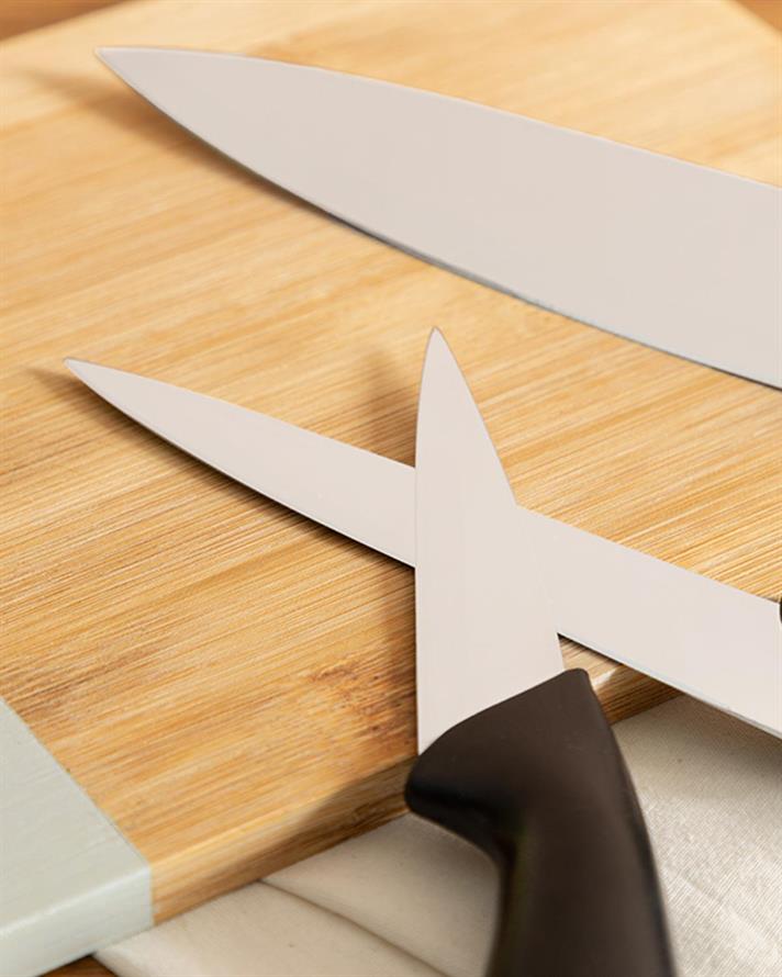 Lydia Steel 3 Set Knife Set 19-22-27 cm Black