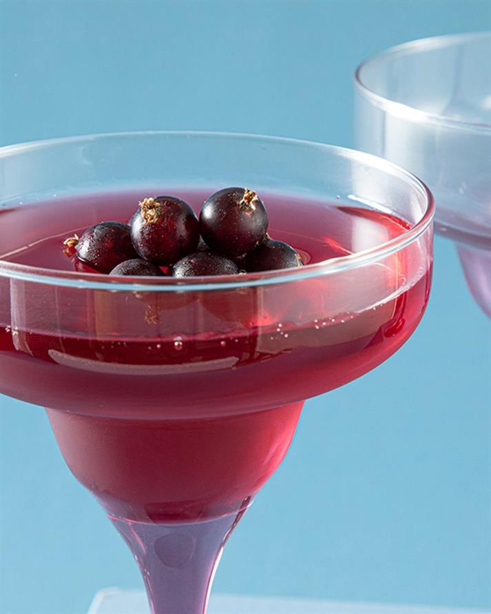 Set 3 pahare cocktail, Misty, sticlă, 300 ml, roz
