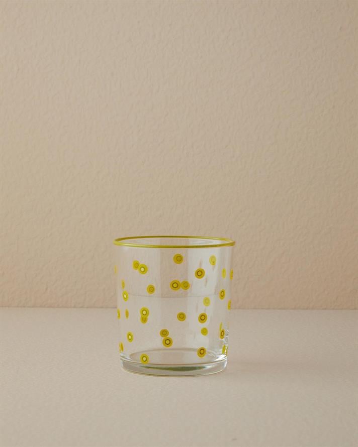 Set 3 Pahare pentru băuturi răcoritoare, Kiwi, sticlă, 380 ml, verde