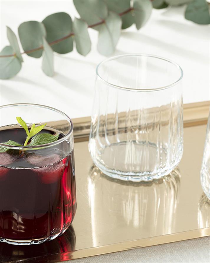 Set 3 Pahare pentru băuturi răcoritoare, Koza, sticlă, 310 ml, transparent