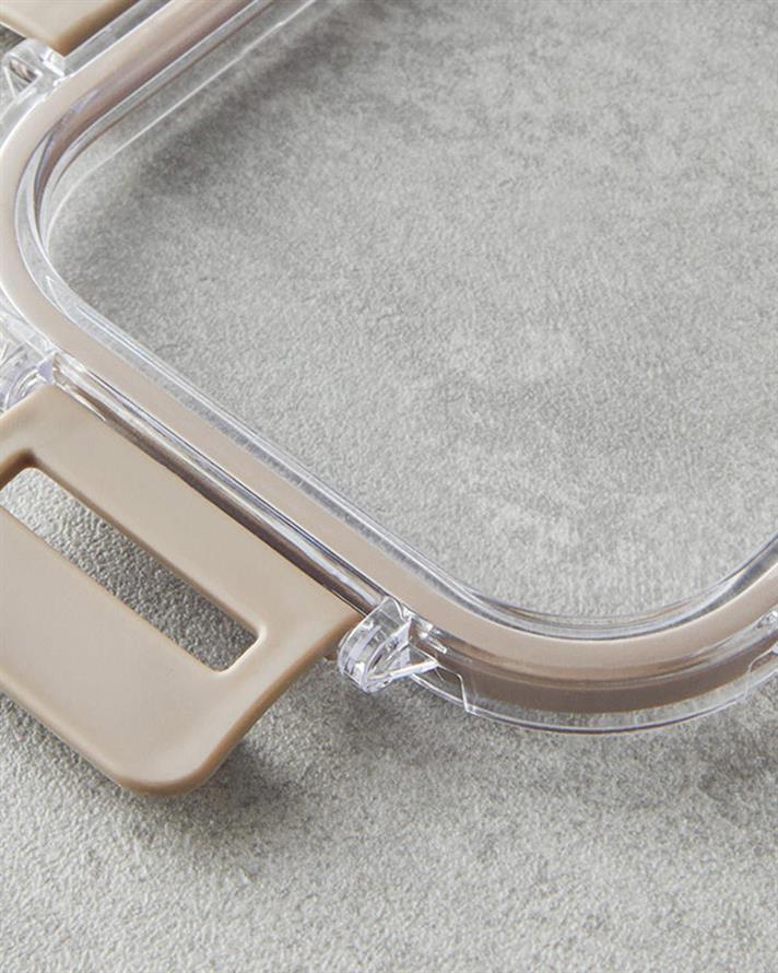 Plastic 3 Set Food Container Beige