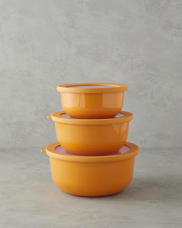 epilepsie Plastic Cu 3 Piese Recipient Depozitare Galben