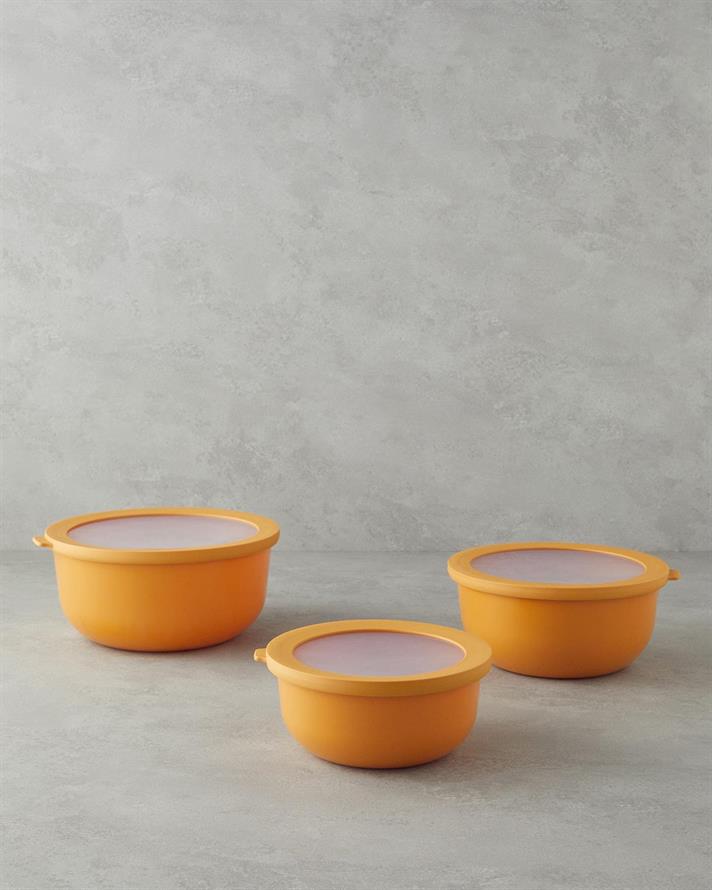 epilepsie Plastic Cu 3 Piese Recipient Depozitare Galben