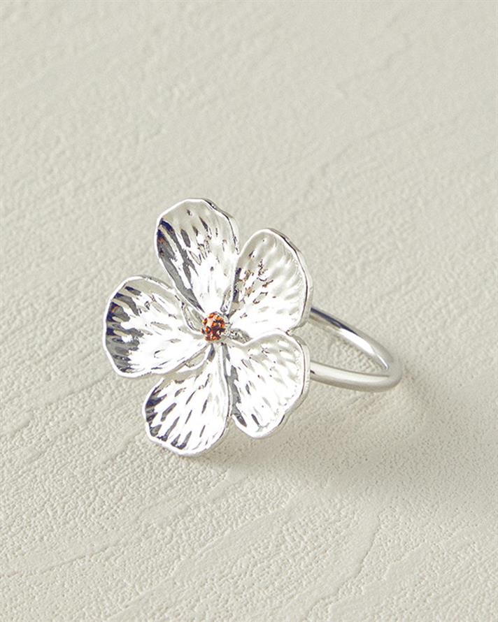 Set 4 inel șervețele, Fure, metal, 4,5 cm, argintiu